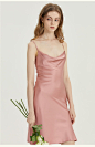 JOJW法式性感真丝吊带睡裙桑蚕丝荡领睡衣女可外穿春夏slipdress-tmall.com天猫