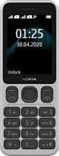 Enlarge 白色 Nokia 125 from Front