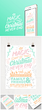 Christmas card typography 2015 : It is that time of the year again, when you are thankful for everything merry and bright. May this Christmas be a delight! Wishing you a Merry Christmas! Finally we are embarking a whole new year 2015! I promise you of ano