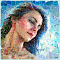 Aphrodites : A series of digital mosaics on canvas dedicated to the goddesses of beauty.