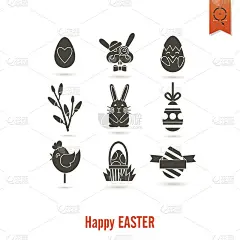 庆祝复活节的图标