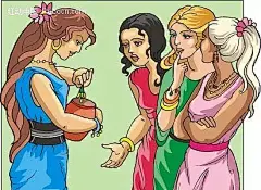 拿着罐子的女孩矢量人物插画AI|绘画设计|角色|卡通人物|卡通人物图片|漫画人物|人物插画|人物素材|人物图片|矢量人物|矢量图|手绘人物|水彩