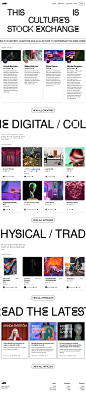 Foundation Landing Page Example: This is the new creative economy