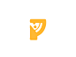 Pizza mark brand branding cafe delivery fast food italy letter logo logotype mark minimalism p pizza pizzeria restaurant sale smart unused