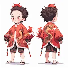 新年国风男童装设计 待出