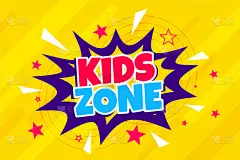 卡通风格的儿童区背景