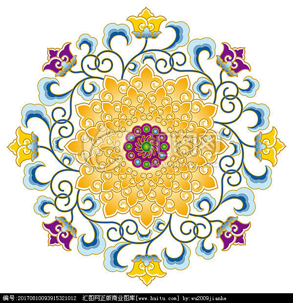 团花图案