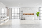 白色木质浴室内饰，浴缸和水槽
