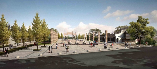 沔阳公园主入口广场小jpg