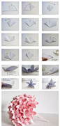 DIY折纸玫瑰，装饰你的小家。…_来自颜络笙的图片分享-堆糖网