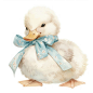 Download free image of Adorable duckling with blue bow by Tanasiri about coquette, art print, watercolor animal, adorable, and animal 15202839