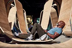 Upcycled Scaffolding Planks Form Functional Ribbons of Steel and Wood in London's Broadgate Neighborhood : As part of the 2019 London Design Festival, Paul Cocksedge’s 'Please Be Seated' has taken over Finsbury Avenue Square in the city's Broadgate neighb