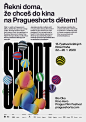 15th Prague Short Film Festival – visual identity : The visual design for the 15th annual Prague Short Film Festival is based on the brief overlapping of various realities – realities that we live, observe, read, or imagine. The word ‘Short’ cuts through 