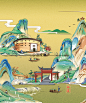 茶叶包装插画长图插画设计