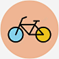 手绘旅游卡通元素车子自行车 免费下载 页面网页 平面电商 创意素材