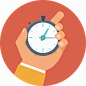 business, clock, hand, management, stopwatch, time icon