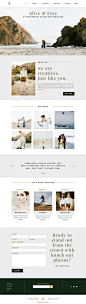 Alive & Free - Showit Free Photography Website Template