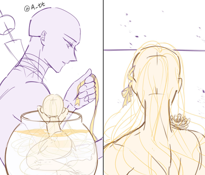 双人人模#参考#绘画#情侣 #双人#模板#cp 版权归作者所有，侵删
