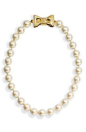 kate spade new york 'all wrapped up' glass pearl short necklace