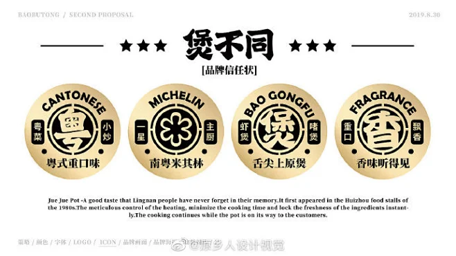 煲不同啫啫煲logo设计及餐饮视觉VI设计 #从美到美好##LOGO设计#-花瓣网