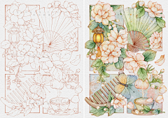 画师半熟柠檬采集到分镜插画