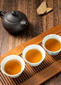 桌子上的茶 大红袍茶图片素材