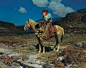 Frank Tenney Johnson  | ... Somewhere on the Range” Frank Tenney Johnson, His last oil painting: 