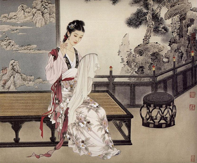 赵国经王美芳 工笔仕女图精选（2）
