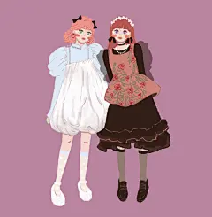 
          秋冬复古少女穿搭
             ✨✨
          插画师:@keikokee

#插画壁纸##闺蜜头像##女生头像##复古风# ​​​​