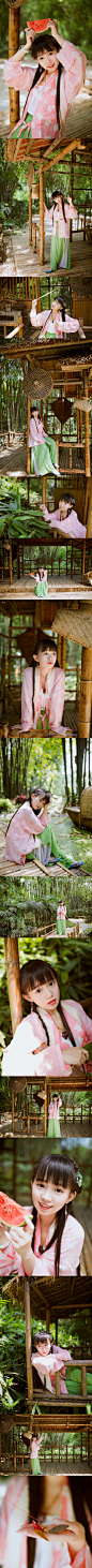 [盛夏小憩]「蝉鸣里,竹影间,盛夏轻轻慢。小舟旁,旧屋中,小憩悠悠然。」