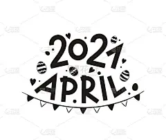 2021年4月，手绘复活节彩蛋和花环