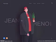 宅男插画