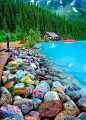 Rocky Shore, Lake Louise, Canada