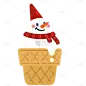 卡通季节冬天元素雪人1