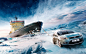 General 1920x1200 vehicle car Ford ford focus ship iceberg ropes sea winter snow photo manipulation commercial icebreakers