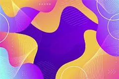 炫彩渐变海报 几何图形 渐变流动 活动氛围 AI矢量