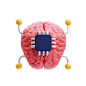 Artificial Brain  3D Icon