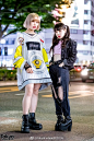 #原宿街拍# Harajuku Girls Streetwear Styles w/ Pinnap x Ecko, Kinji, W.I.A, Demonia, Dolls Kill & Dog Harajuku O网页链接 ​​​​