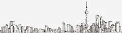 手绘上海城市风景高清素材 上海 东方明珠 城市 城市风景 外滩 建筑 手绘 手绘城市 手绘城市风景 景点 免抠png 设计图片 免费下载