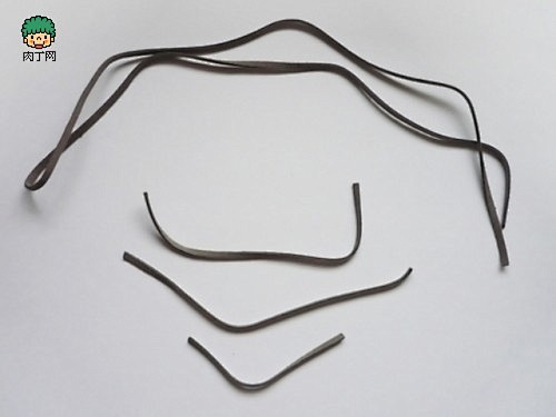 超级简单易学的DIY皮革项链编织方法图片...