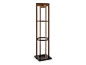 Solid wood coat rack with umbrella stand TOTEM by Natuzzi Italia