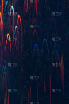 抽象背景的彩色弯曲运动