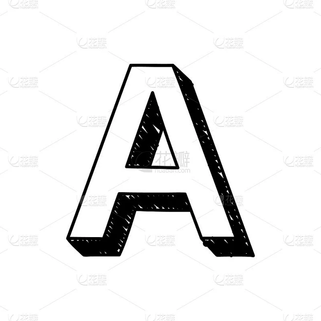 字母手绘符号一个大的英文字母a的矢量插图。手绘黑白罗马字母a排印符号。可以作为标识、图标使用吗素材-花瓣网