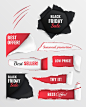 Free vector set of holes in white paper with torn sides and space for text about sale low price and best offer realistic