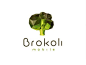 I liked this polygon styled logo. I also really like the colors. The logo fits the company "Brokoli" perfectly.