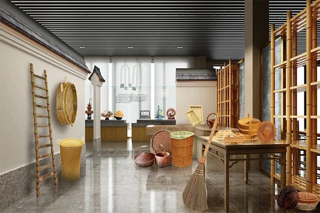 “竹文化”博物馆·展厅设计|高级定制展览-花瓣网