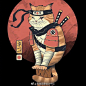 日本武士猫系列，好酷！

via：菲律宾Vincent Trinidad ​​​​