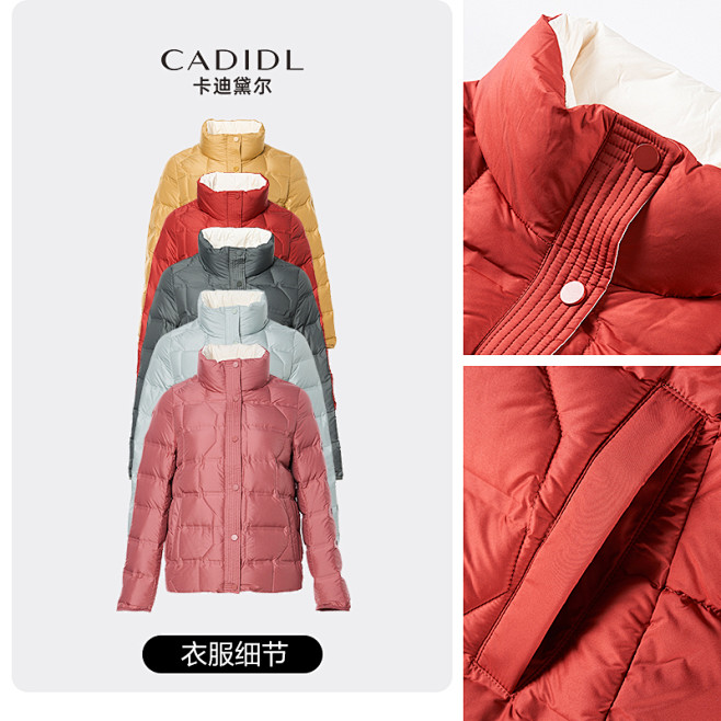 CADIDL/卡迪黛尔女装多色可选白鸭绒...