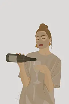 欧美风时尚ins风插画