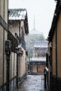 Kyoto snow, Japan